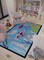 Kids Gifts Coloring Ocean Decor Washable Rug & Markers Playroom Art Underwater Aquarium Sea Animals Kids Rugs Coloring Book Pages Preschool
